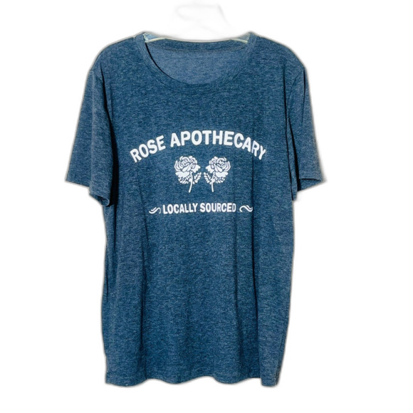 Schitt's Creek Rose Apothecary Graphic T-Shirt Gray XXL David Short Sleeve - Picture 1 of 6
